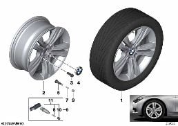 BMW LA WHEEL DOUBLE SPOKE 392 - 17''