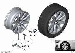 BMW LA WHEEL V-SPOKE 413 - 17''