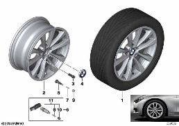 BMW LA WHEEL V-SPOKE 395 - 17''
