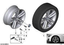 BMW LA WHEEL DOUBLE SPOKE 397 - 18''