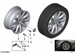 BMW LA WHEEL TURBINE STYLING 415 - 18''