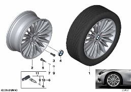 BMW LA WHEEL MULTI-SPOKE 416 - 18''