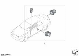 MASTER KEY LOCKING diagram for BMW 7 Series F01 LCI 740i