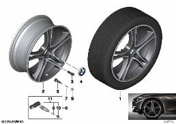 BMW LA WHEEL DOUBLE SPOKE 361-20''