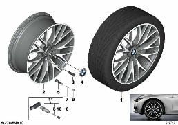 BMW LA WHEEL CROSS-SPOKE 404-20''