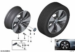 Rueda AL BMW Streamline 419-18'' diagram for BMW 3 Series F30 316i