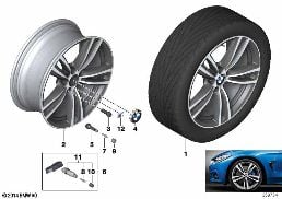 BMW LA WHEEL M DOUBLE SPOKE 442 - 19''