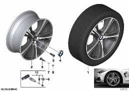 BMW LA WHEEL STAR SPOKE 407 - 19''