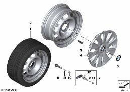 DISK WHEEL IN STEEL STYL.12 - 16''