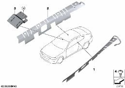 COMPONENTS, RADIO ANTENNA diagram for BMW 4 Series F33 LCI 430d