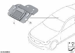 INDIVIDUAL PARTS FOR GPS/TV ANTENNAS diagram for BMW 4 Series F33 LCI 430d