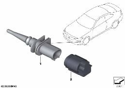 TEMPERATURE SENSOR diagram for BMW 2 Series F23 LCI 220i