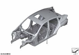 Karosserie-Gerippe diagram for BMW X4 F26 20dX