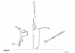 Krátká prutová anténa diagram for BMW 3 Series E36 323ti