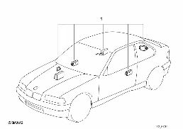 CENTRAL LOCKING SYSTEM diagram for BMW 3 Series E36 316i 1.6