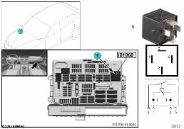 RELAY TERMINAL 30G I01068 diagram for BMW 1 Series E87 LCI 118d