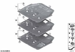 Ekran komory silnika diagram for BMW MINI F56 One