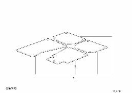 FLOOR MATS, VELOURS diagram for BMW 3 Series E36 M3