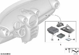 MINI Navigation Traffic Star diagram for BMW MINI Paceman R61 Cooper