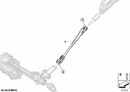 STEER.COL.-LOWER JOINT ASSY diagram for BMW 3 Series E90 LCI 335i