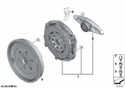 MECHANICAL CLUTCH diagram for BMW 5 Series G30 518d