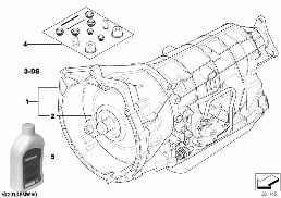 AUTOMATIC TRANSMISSION A5S325Z diagram for BMW 3 Series E46 325i