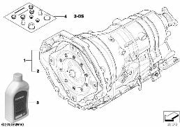 Automatyczna skrzynia biegów GA6HP26Z diagram for BMW 7 Series E65 745i