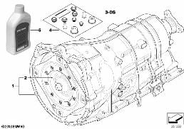 Caixa de velocidades automática GA6HP26Z diagram for BMW 5 Series E60 535d