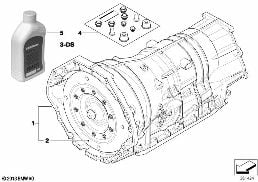 AUTOMATIC TRANSMISS. GA6HP26Z - 4-WHEEL diagram for BMW X6 E71 M