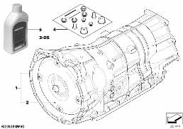 AUTOMATIC TRANSMISS. GA6HP26Z - 4-WHEEL diagram for BMW X3 E83 LCI 3.0sd
