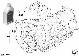 AUTOMATIC TRANSMISS. GA6HP19Z - 4-WHEEL diagram for BMW 5 Series E61 530xi