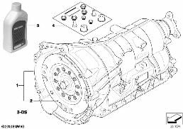 AUTOMATIC TRANSMISSION GA6HP26Z diagram for BMW 3 Series E91 LCI 330d