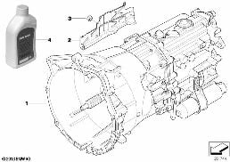 MANUAL TRANSMISSION GS6S37BZ (SMG) diagram for BMW 3 Series E46 325i