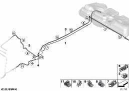 FUEL PIPE AND MOUNTING PARTS