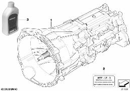 MANUAL TRANSMISSION GS6X53DZ - 4-WHEEL diagram for BMW 3 Series E91 LCI 330xd