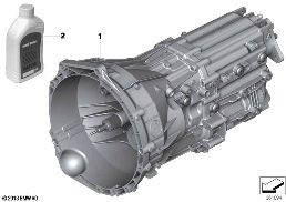 Boîte de vitesses mécanique GS6-53DZ diagram for BMW 5 Series F10 LCI 530d