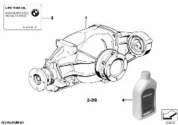 REAR-AXLE-DRIVE diagram for BMW 3 Series E36 323ti