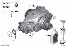 DIFFERENTIAL-DRIVE/OUTPUT diagram for BMW Z4 E89 30i