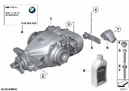 REAR-AXLE-DRIVE diagram for BMW X1 E84 18d