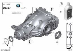 ファイナル ドライブ インプット/アウトプット iX diagram for BMW X3 F25 20dX