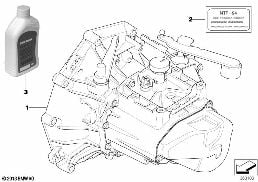 Ręczna skrzynia biegów GS5-65BH diagram for BMW MINI R50 Cooper