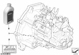 Ręczna skrzynia biegów GS5-52BG diagram for BMW MINI R50 Cooper