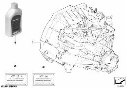 Schaltgetriebe GS6-53BG/DG diagram for BMW MINI Clubman R55 Coop.S JCW