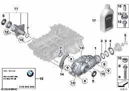 FRONT DIFF., COMPONENTS, ALL-WHEEL
