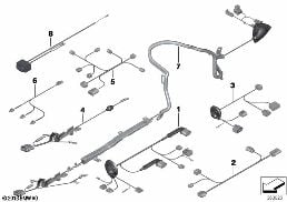 VARIOUS ADDITIONAL WIRING SETS diagram for BMW 7 Series F01 LCI 740dX