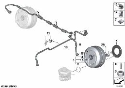 Σερβόφρενο diagram for BMW 3 Series F80 M3 M3