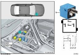 Реле масляного насоса КПП K21 diagram for BMW 5 Series F10 M5