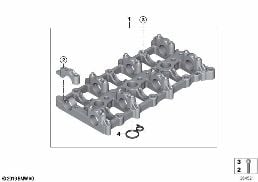 CYLINDER HEAD/INTERMEDIATE HOUSING diagram for BMW 2 Series F45 Active Tourer LCI 216d