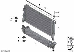 COOLANT RADIATOR MOUNTING HARDWARE