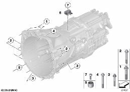 Βάση στερέωσης / στήριξης GS6-45BZ diagram for BMW 3 Series F80 M3 M3